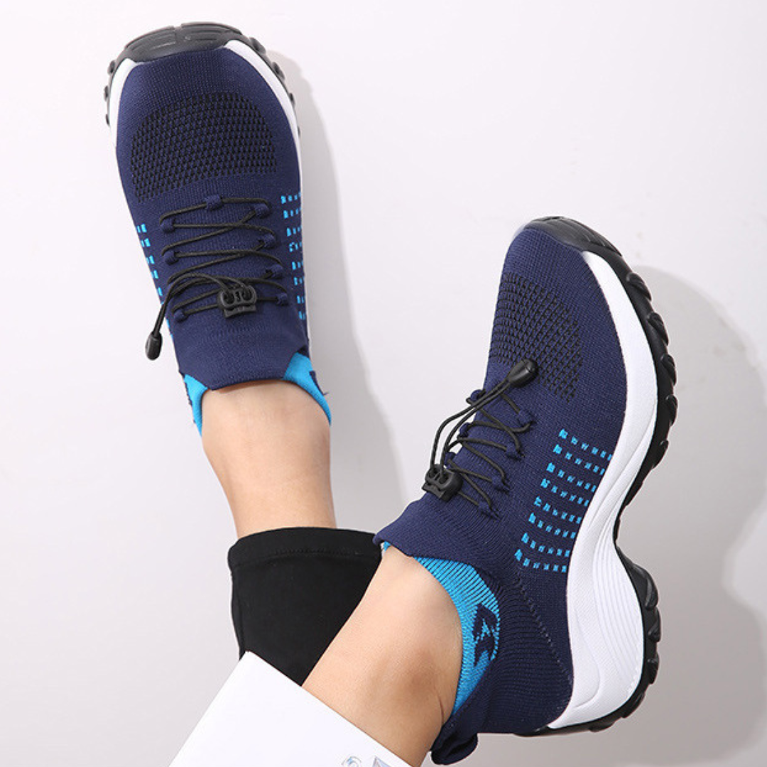 ORTHOSHOES® Inara - Ergonomischer & leichter Schmerzlinderungs-Sneaker mit Gummizug