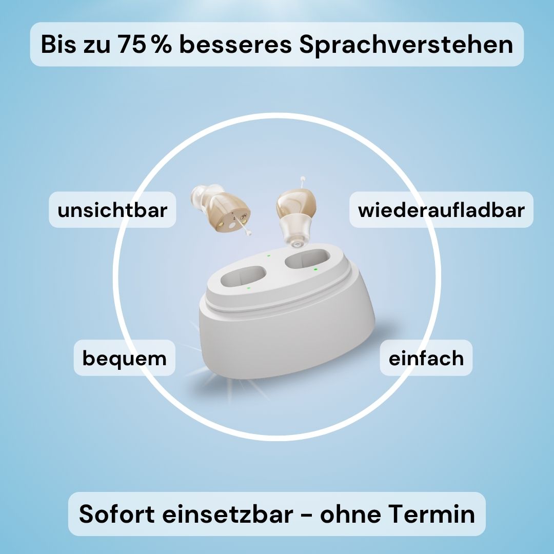 Claria - unsichtbare CIC Hörhilfe