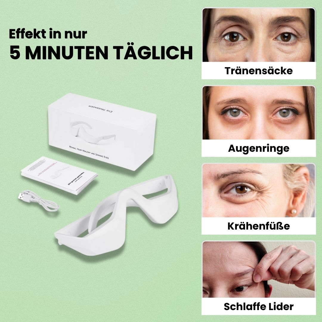 LumiGlow - 5-in-1 Lifting-Technologie gegen Augenringe, Falten, Tränensäcke, schlaffe Lider & müde Haut