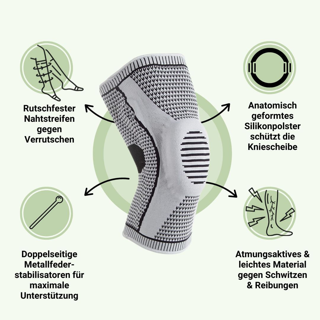 OrthoActive® Kompressions-Kniebandage für wirkungsvolle Schmerzlinderung