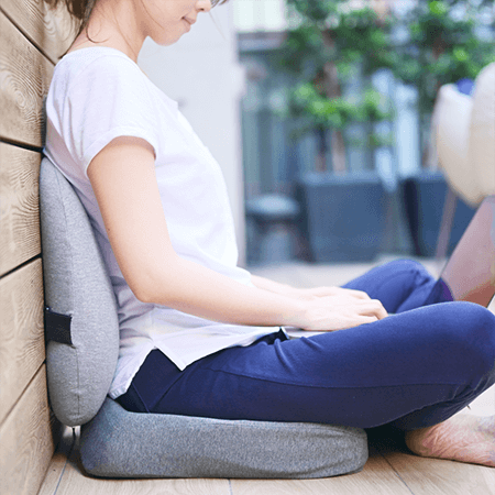 ORTHOBACK® Orthopädisches Comfort-Set: Sitz- & Rückenkissen